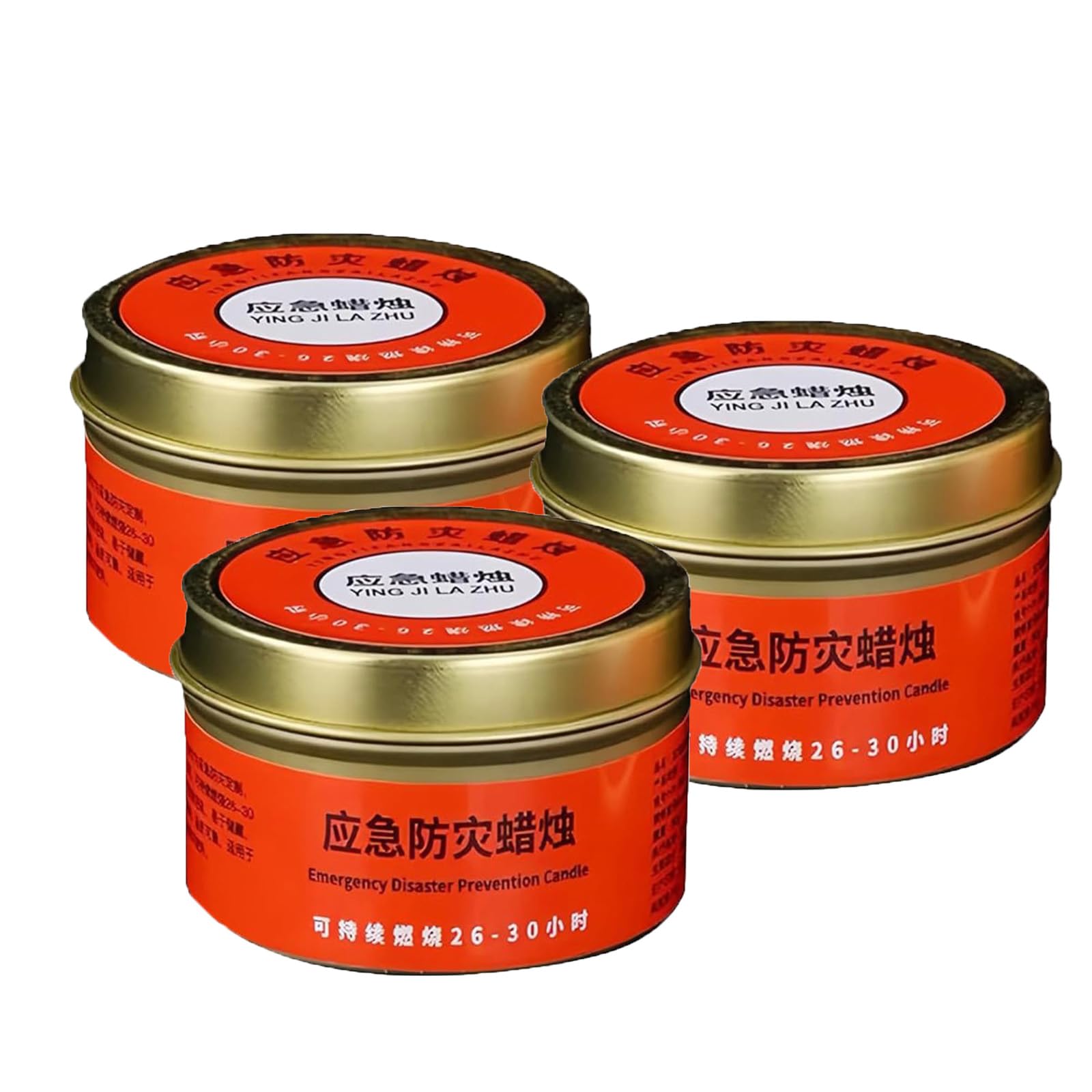 Outdoor Citronella Candle, Long Burning Windproof Survival Candles, Home Survival Lighting Candles 30 Hour Long Lasting for Power Outages,Patio,Backyard,Camping,Hiking (3PCS)
