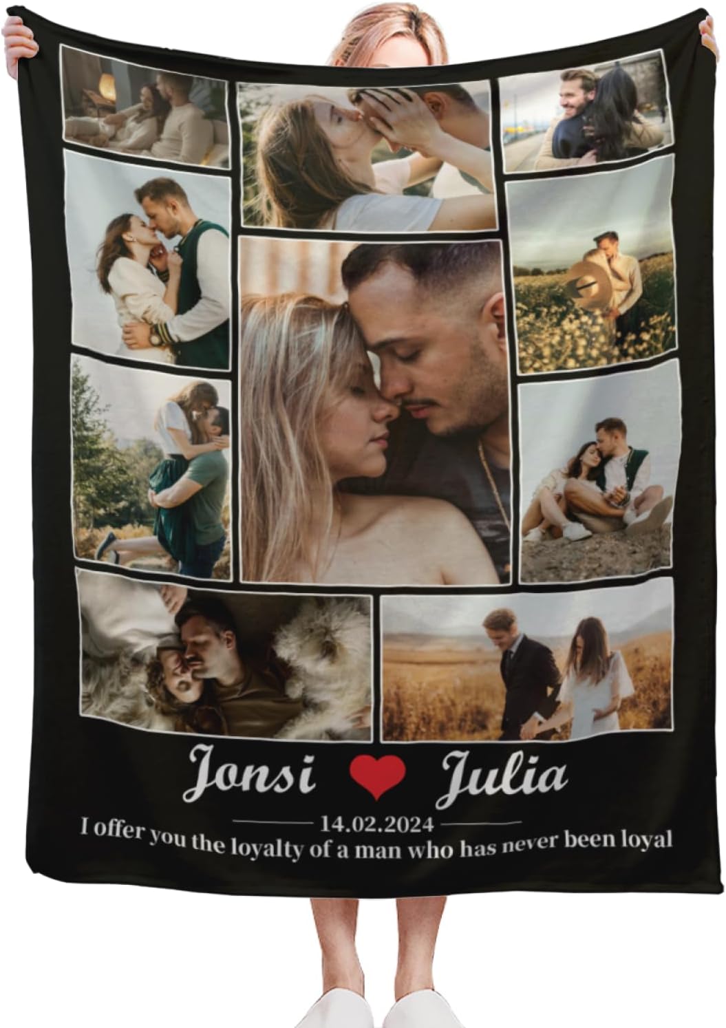 Personalized Gifts for Her Girlfriend,Custom Blanket with