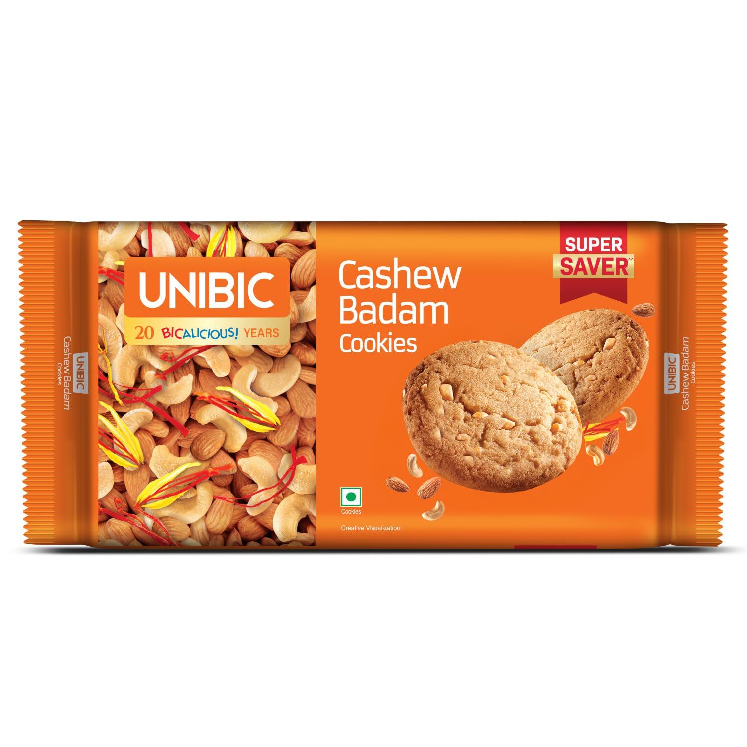 UNIBIC FOODS Cashew Badam Cookies, 500/450g (weight may vary)
