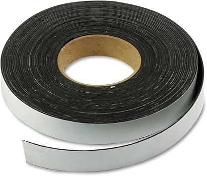 Magna Visual Magnetic Tape, 1-Inch X 50 Feet, Charcoal MAVP240P