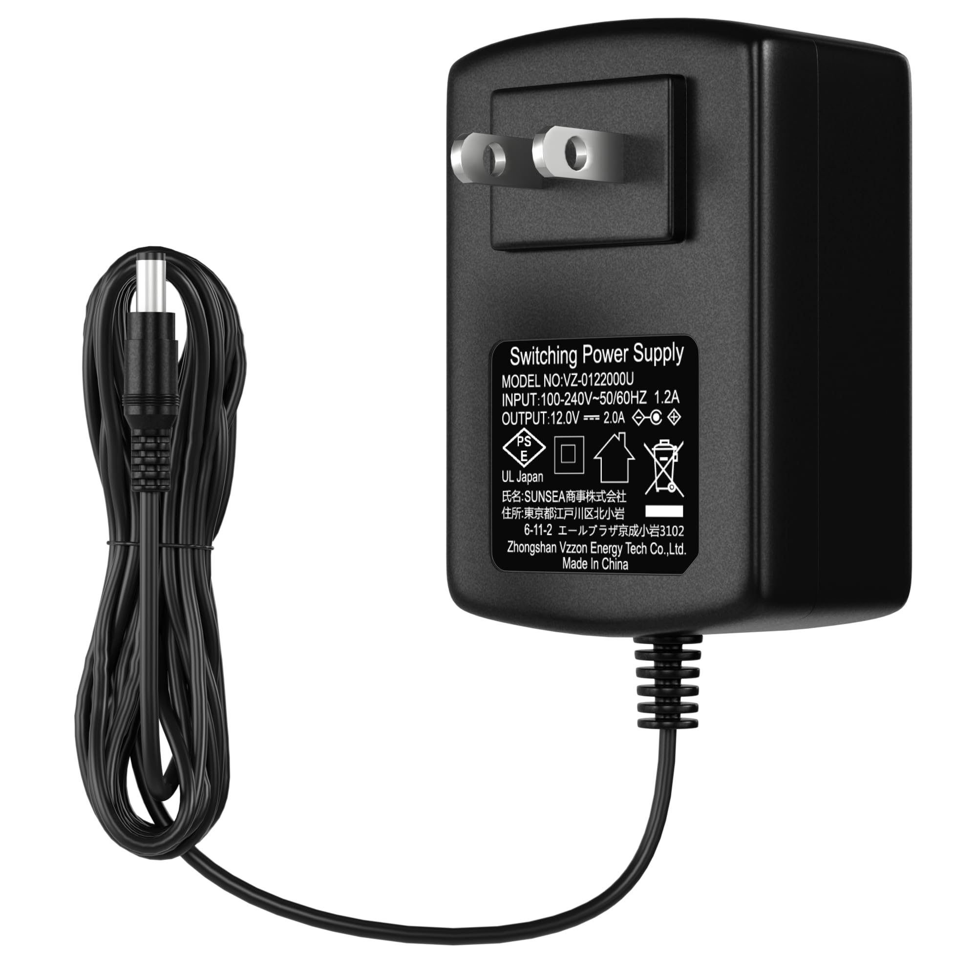 Amazon | 【Hiseeu】1メートルACアダプター 防犯カメラ用電源 PSE取得