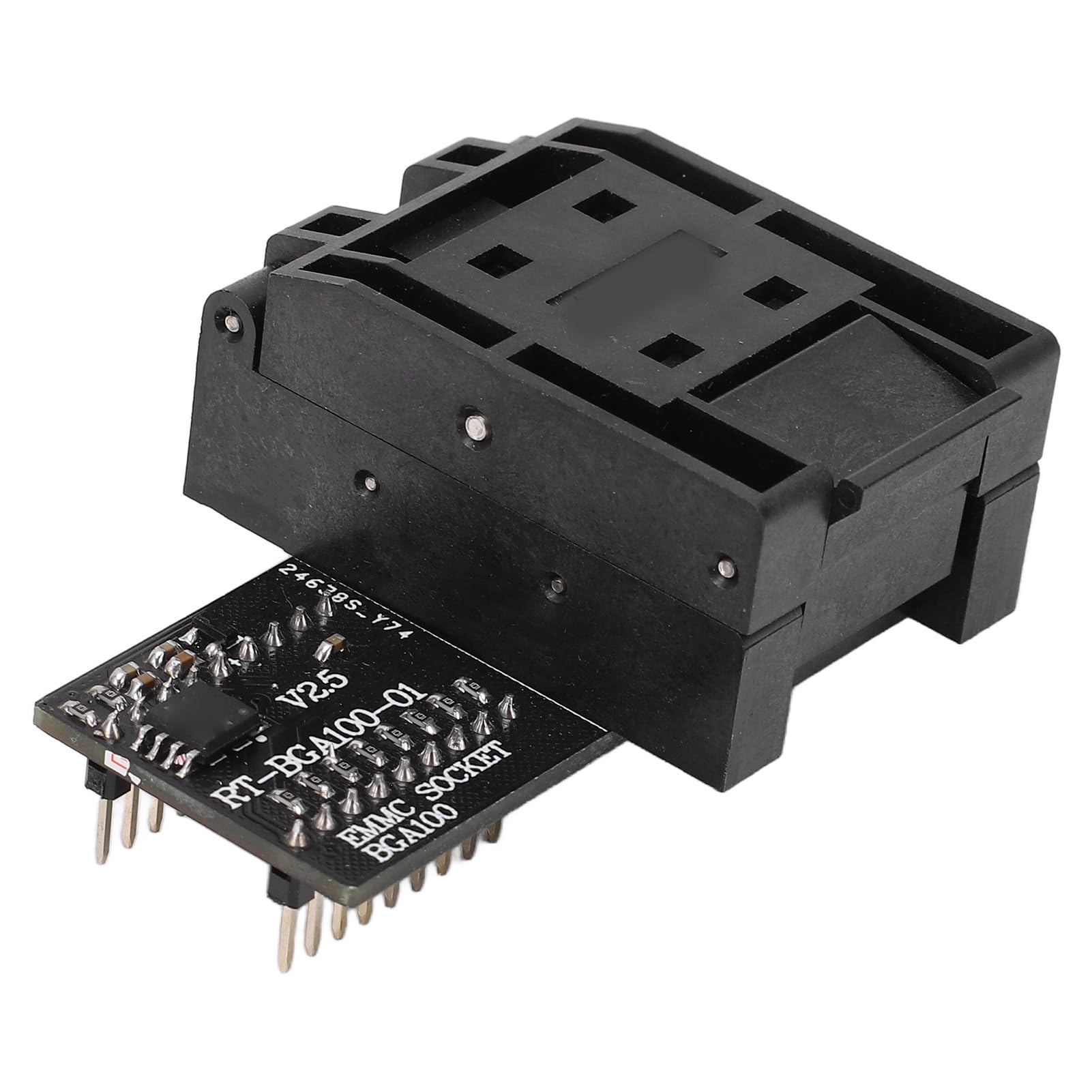 Jeanoko Presa EMMC, protezione da sovracorrente parallela ad alta velocità, controllare accuratamente facile da usare BGA100 affidabile Burn in Socket Adapter per navigazione auto