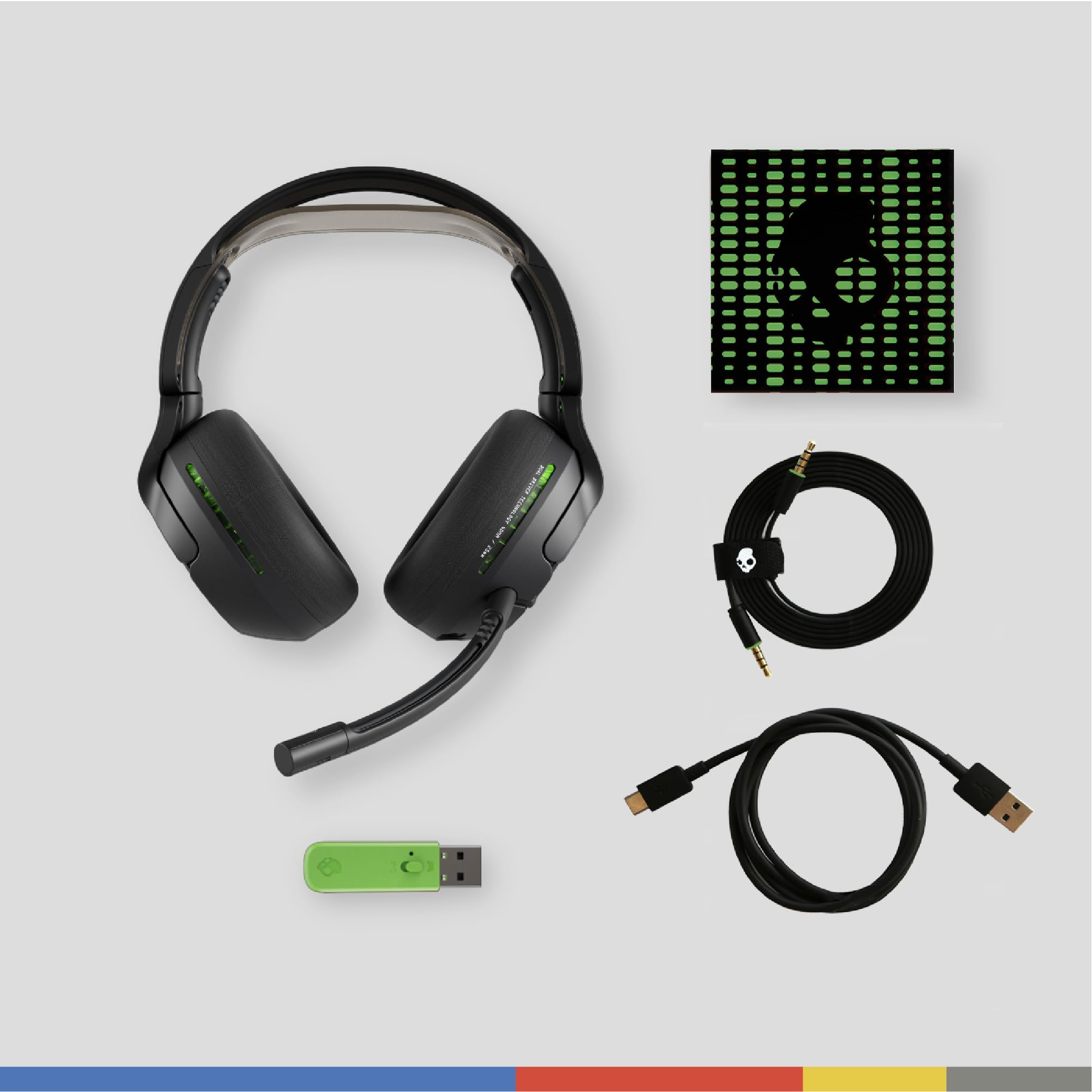 Skullcandy Crusher PLYR 720 Wireless Gaming Headset, Ultimate Immersion and Comfort, THX Spatial Audio and Multi-Sensory Bass, Removable Mic, Xbox, PC, PlayStation, Multi-Platform - Digi-Black Xbox | THX Spatial Audio, Multi-Sensory Crusher Bass, abnehmba