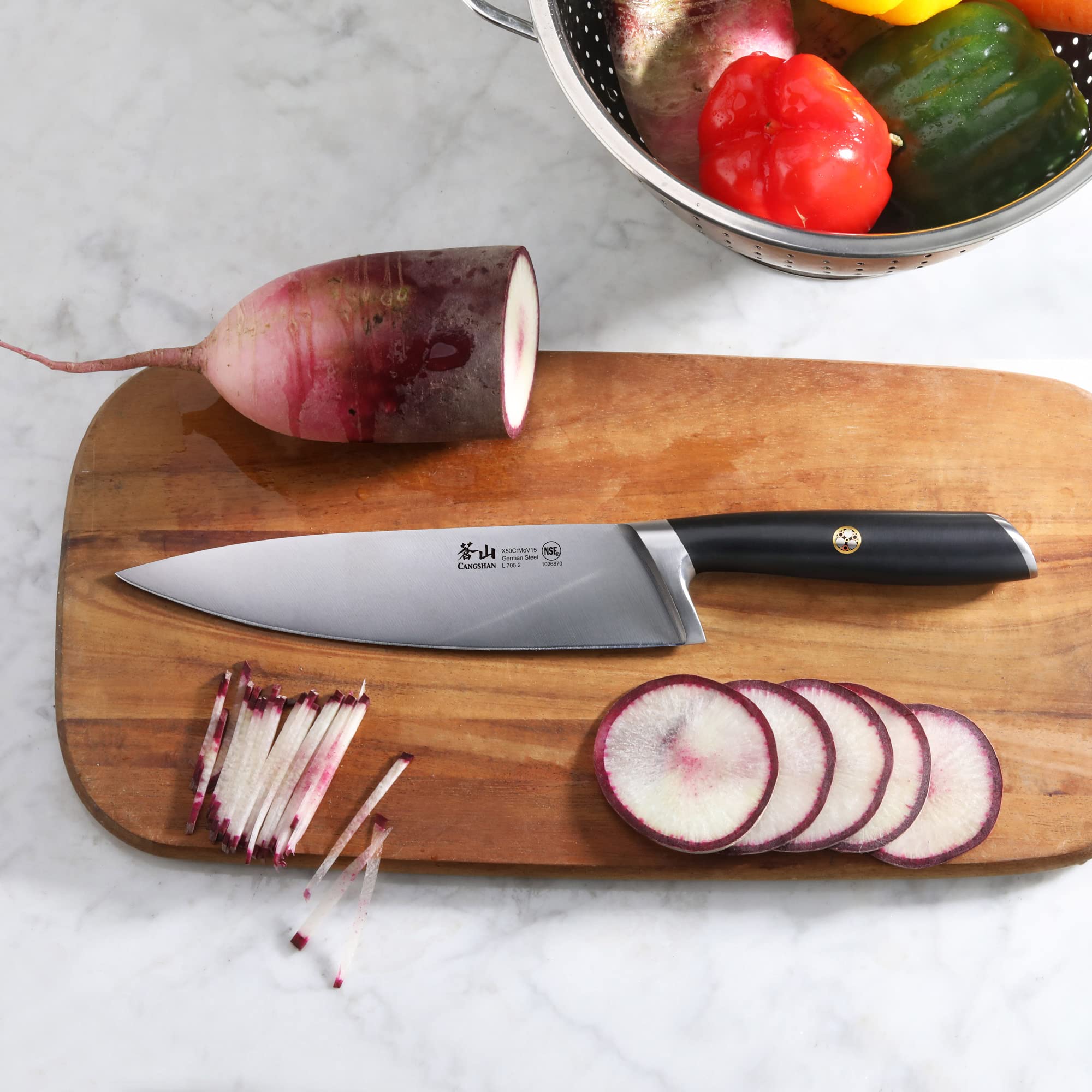 Cangshan L Series 1026870 German Steel Forged 8" Chef's Knife — Amazon image 4