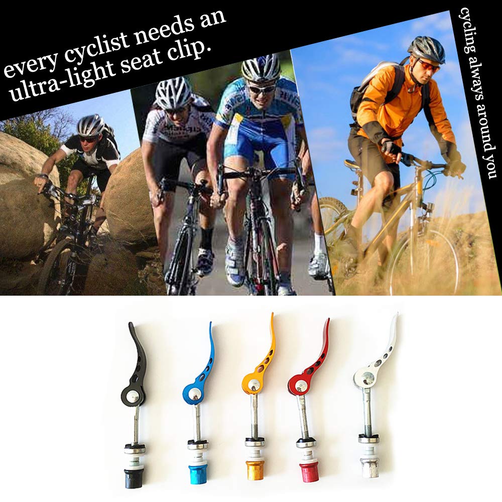 Collier De Selle Rapide DAZISEN - Alliage Aluminium - Ajustement Hauteur Sans Outil - VTT Vélo Route