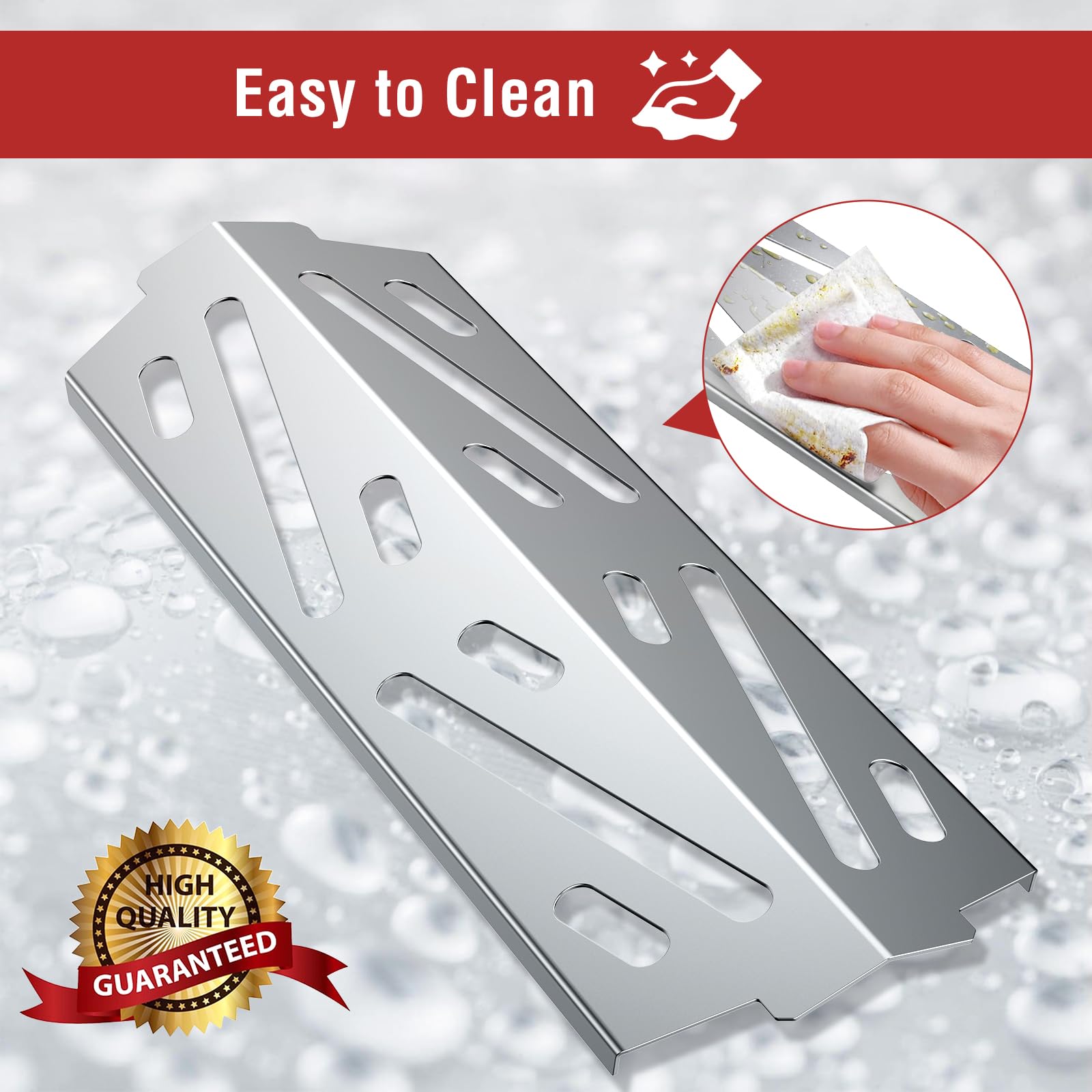 Barre Flavorizer In Porcellana Smaltata Per Griglie Weber Genesis II/LX - 43.8 Cm, Set Da 5 - Foto 11