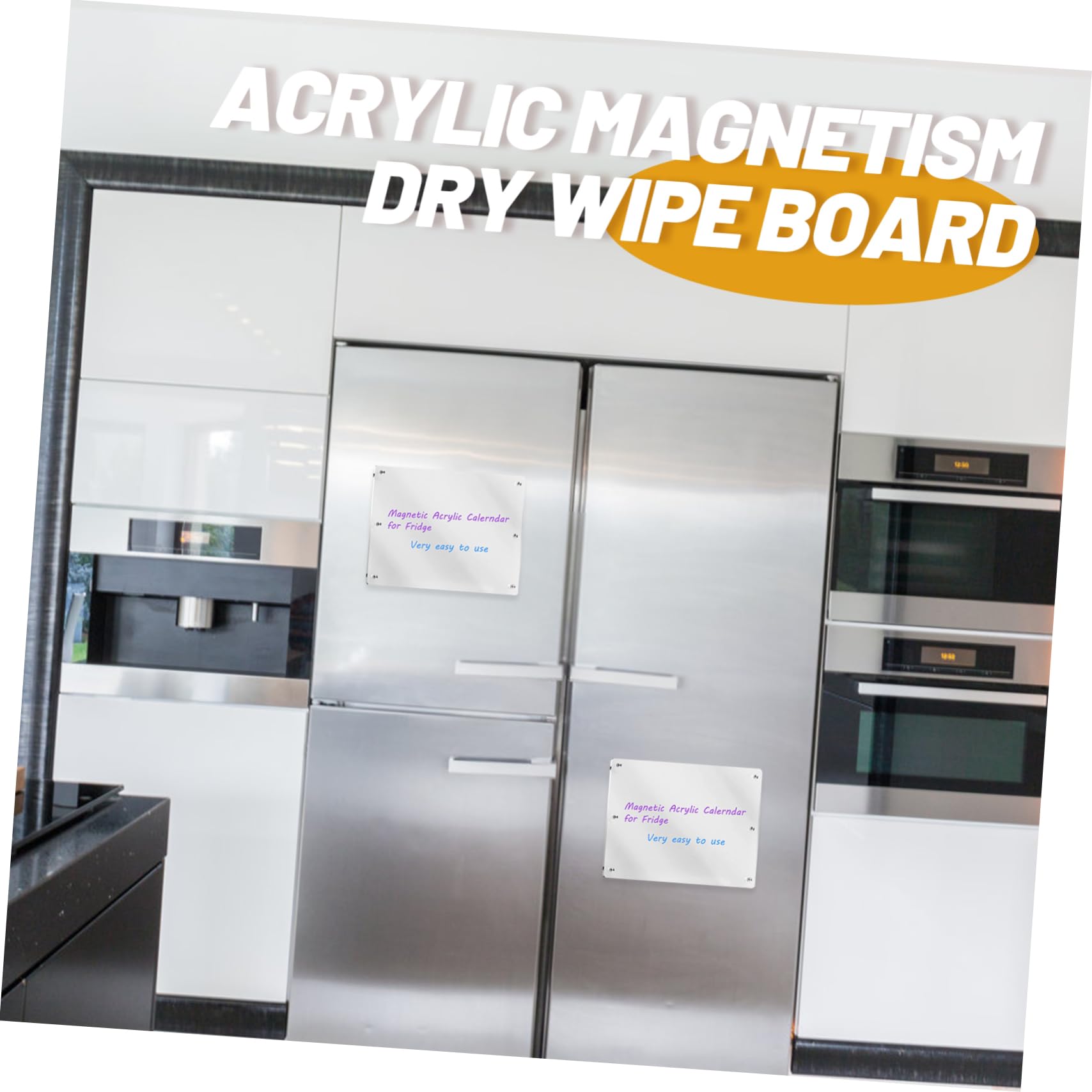 Magnetische Whiteboard Kühlschranktafel Monatsplaner aus Acryl