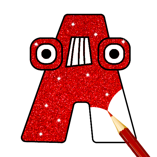 Alphabets Color by Number Book - Grownups Paint + Glitter + Crayon + Oil Paint Coloring Pages