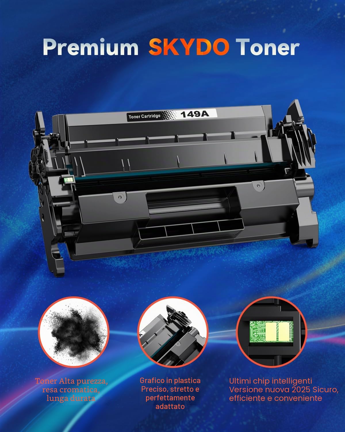 149A Toner con chip compatibile con HP 149A 149X W1490A W1490X Toner Compatibile per HP Laserjet Pro MFP 4102fdw 4102dw 4102fdn 4102 Laserjet Pro 4002dw 4002dn 4002d (1 Nero)