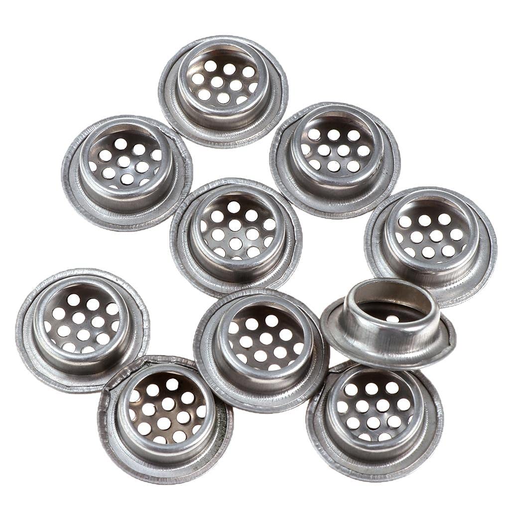 LR Decor Cabinet Air Vents Cover Stainless Steel Round Vent Mesh Hole Loer 19mm-image-39
