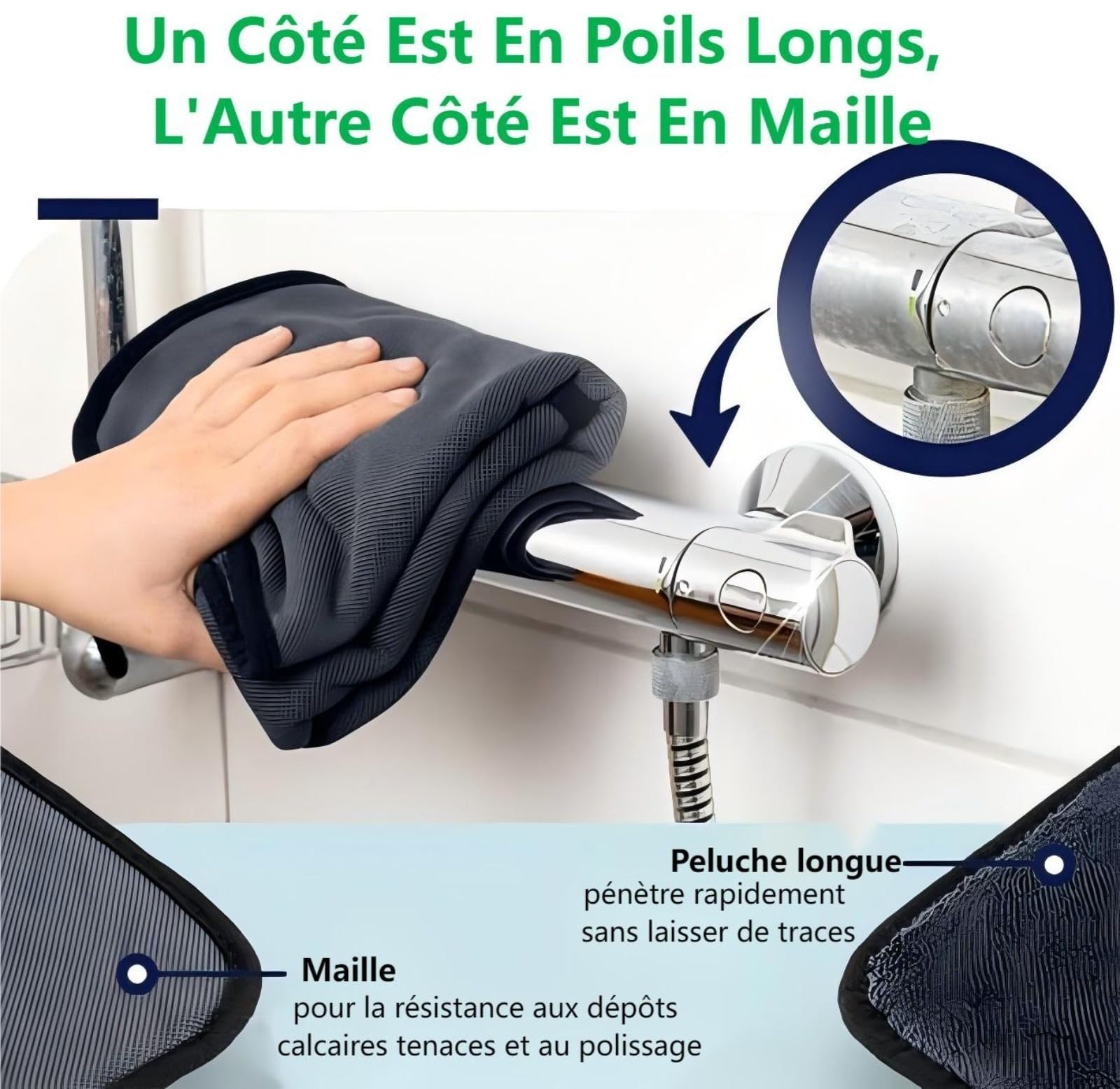 Totalclean Chiffon Magique XXL Microfibre Total Clean - Lot de Serviette de Nettoyage Pour Voiture et Moto, Lavettes Réutilisables Sans Trace, 40*60