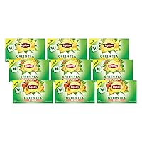 Vista 20 de Lipton Bolsas de té verde melocotón, bolsas de té saborizadas sin azúcar para té caliente o té helado de melocotón con cafeína y flavonoides, 20