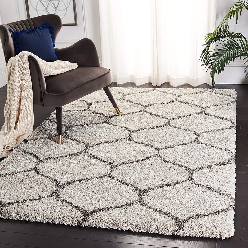 Image of zia carpets Cozy Soft Shaggy Non Slip Carpet for Home Decor Aesthetic Rugs with 2.5 inch Thikness Size 8x10 feet