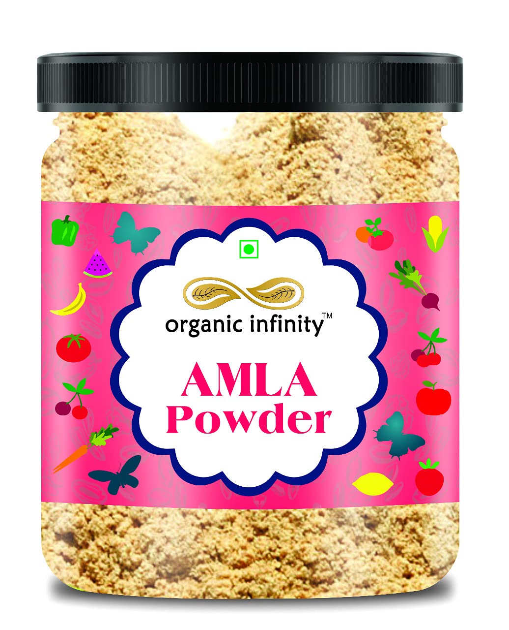 Organic Infinity Fresh Amla Powder (Phyllanthus Emblica/Indian Gooseberry) (Primium)-200 Gm By Organic Infinity