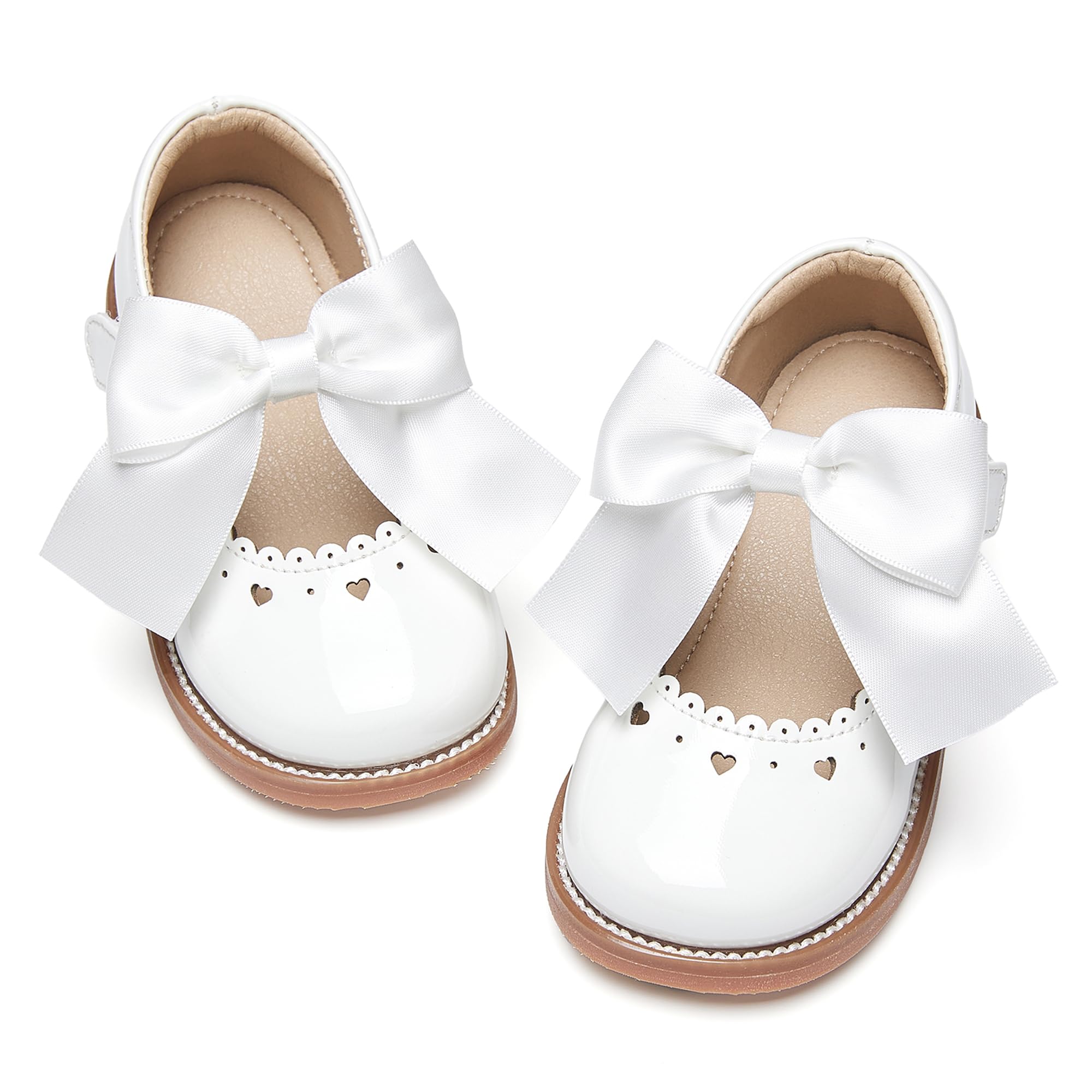 GINFIVE Toddler Girls Mary Jane School Oxford Dress Flat Shoes for Wedding