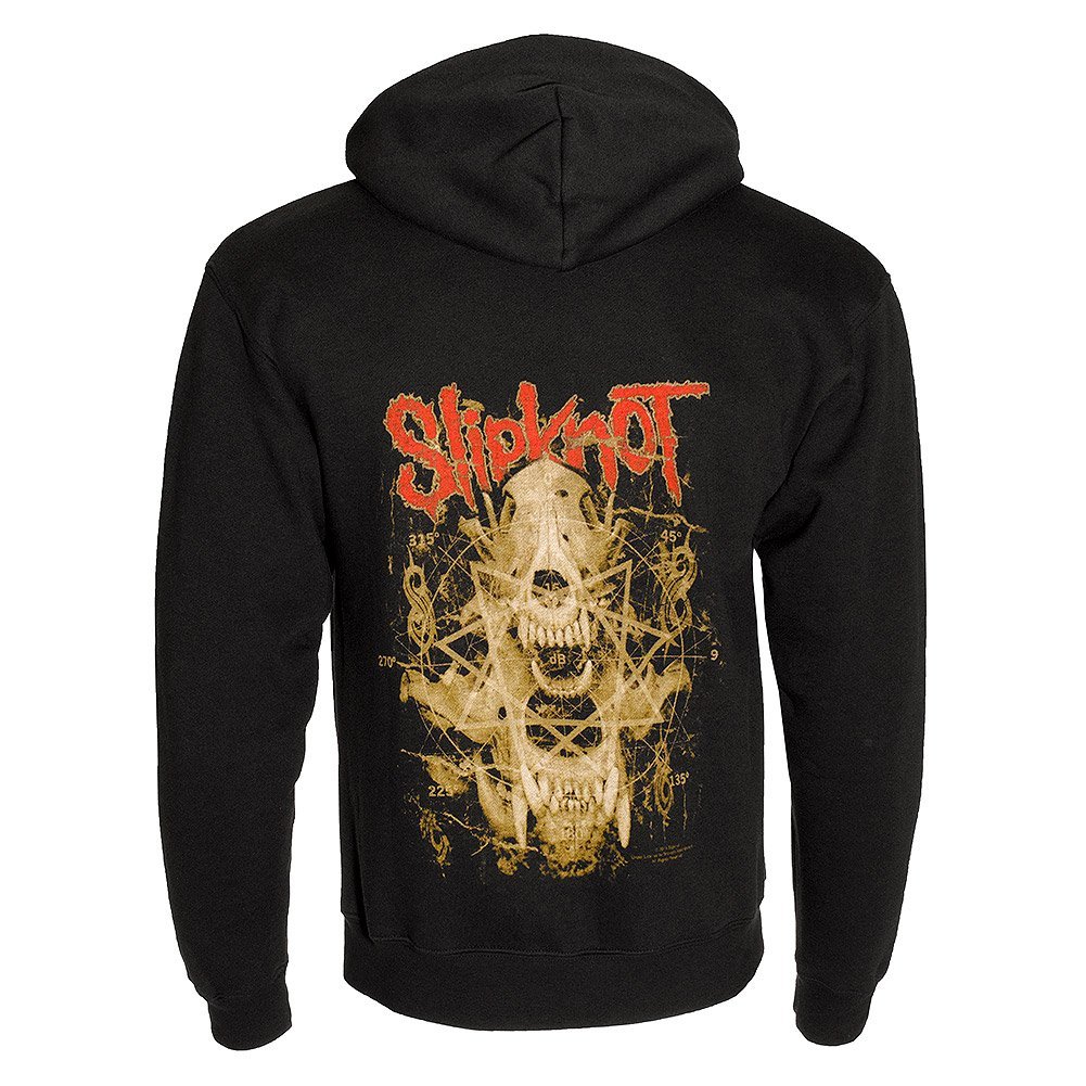 Slipknot Skull Teeth Felpa Con Cappuccio (Nero) - X-Large