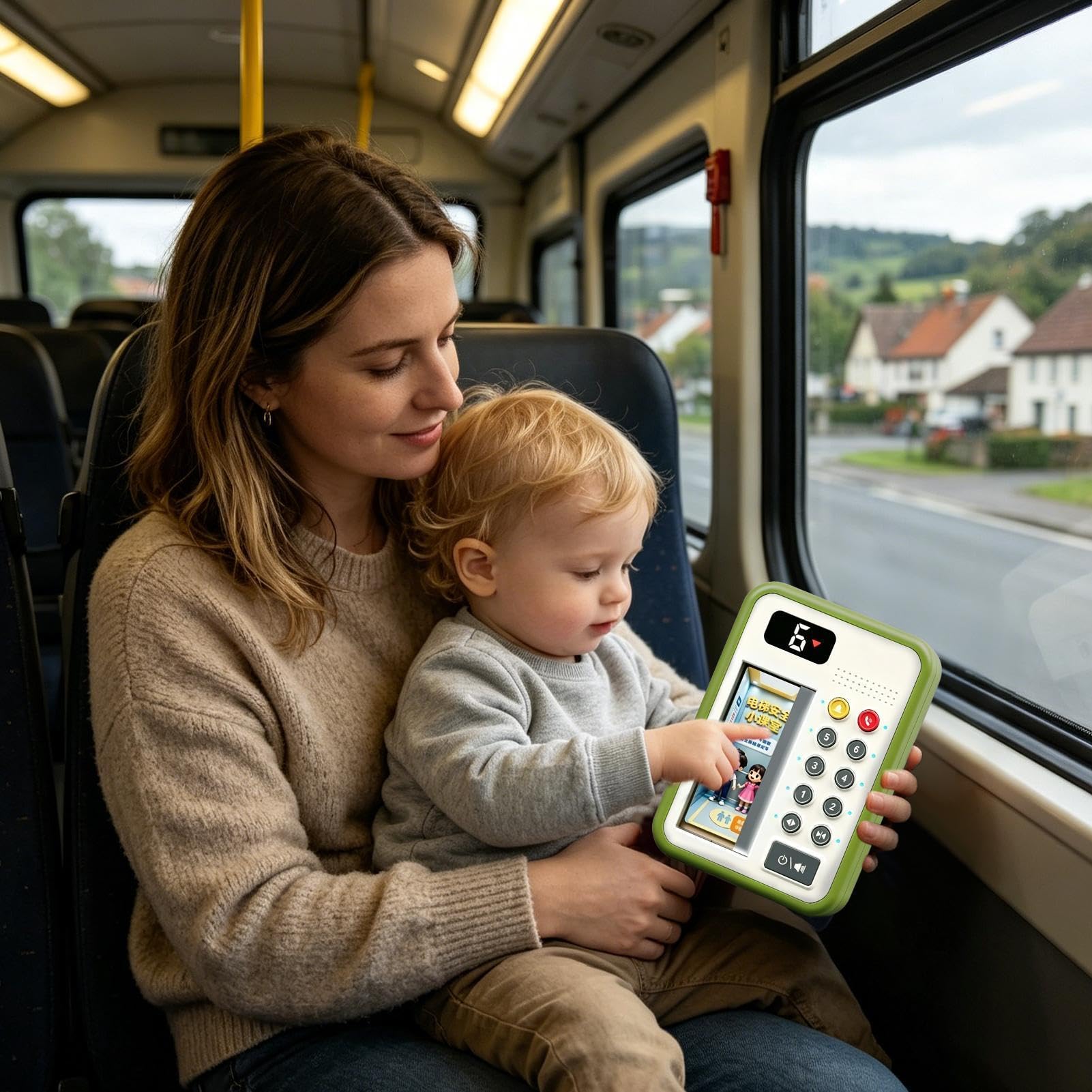 Juguete Elevador Infantil para Niños con Tablero Educativo, Sonido, y Luz