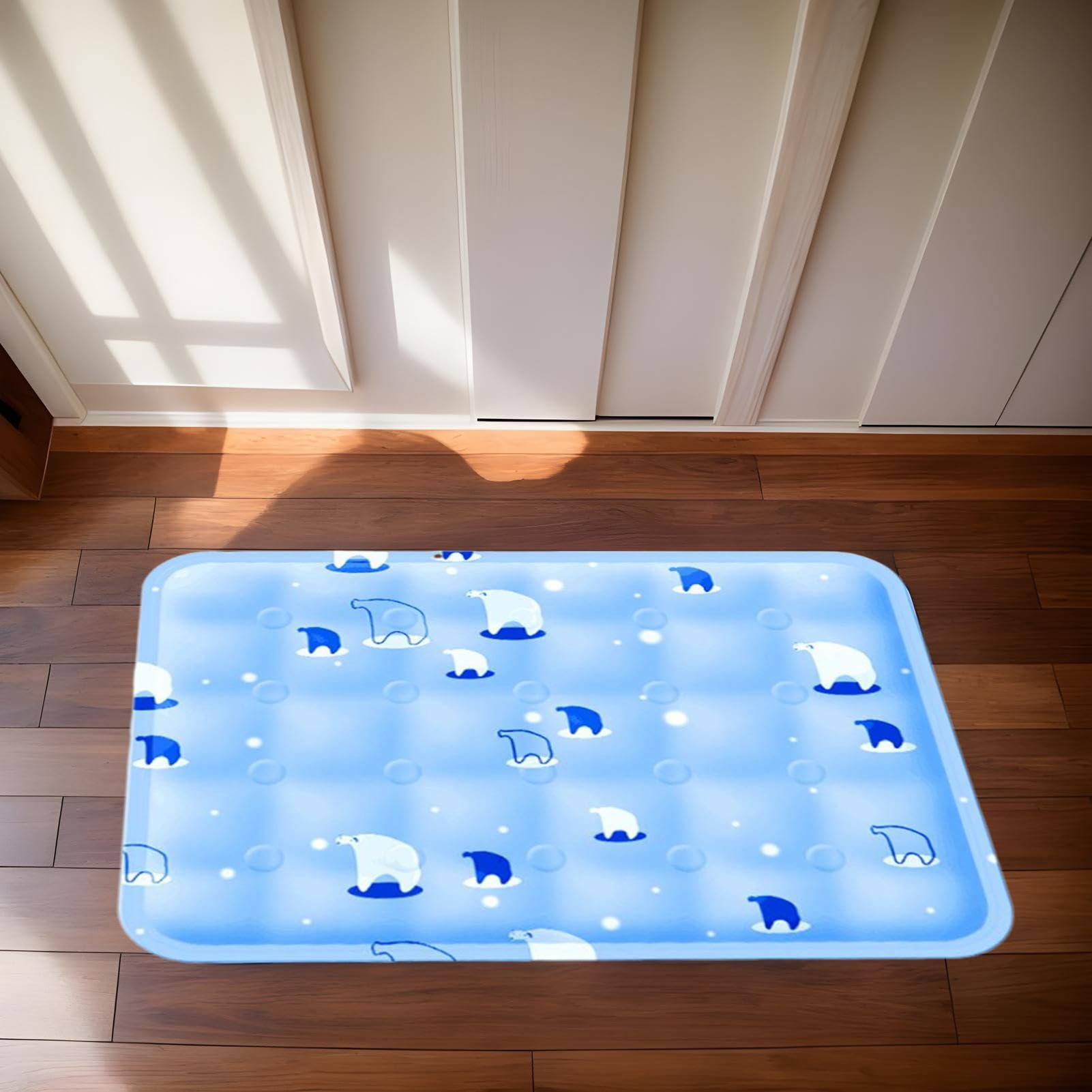 Feng Shui， Podkładka chłodząca dla psa | Zagęścić chłodzącą matę dla psa Cool Pad | Poduszka letnia artykuły dla zwierząt, duże legowisko dla szczeniąt antypoślizgowe do wewnątrz, na zewnątrz, podłoga