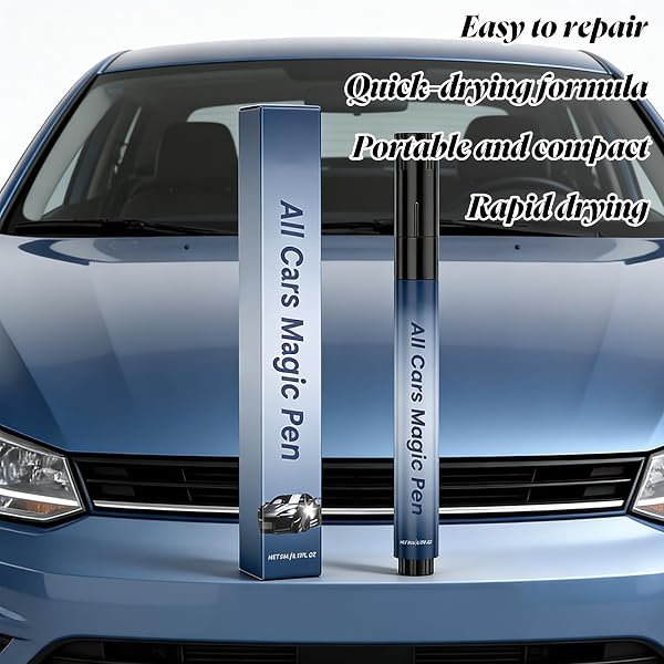Lkdejrt Carfix Penna Antigraffio,Penna Antigraffio Carfix per Auto,Ripara Graffi Della Vernice in Modo Rapido E Trasparente,Impermeabile E Adatta a Tutti I Colori Del Veicolo (1PC) - 5