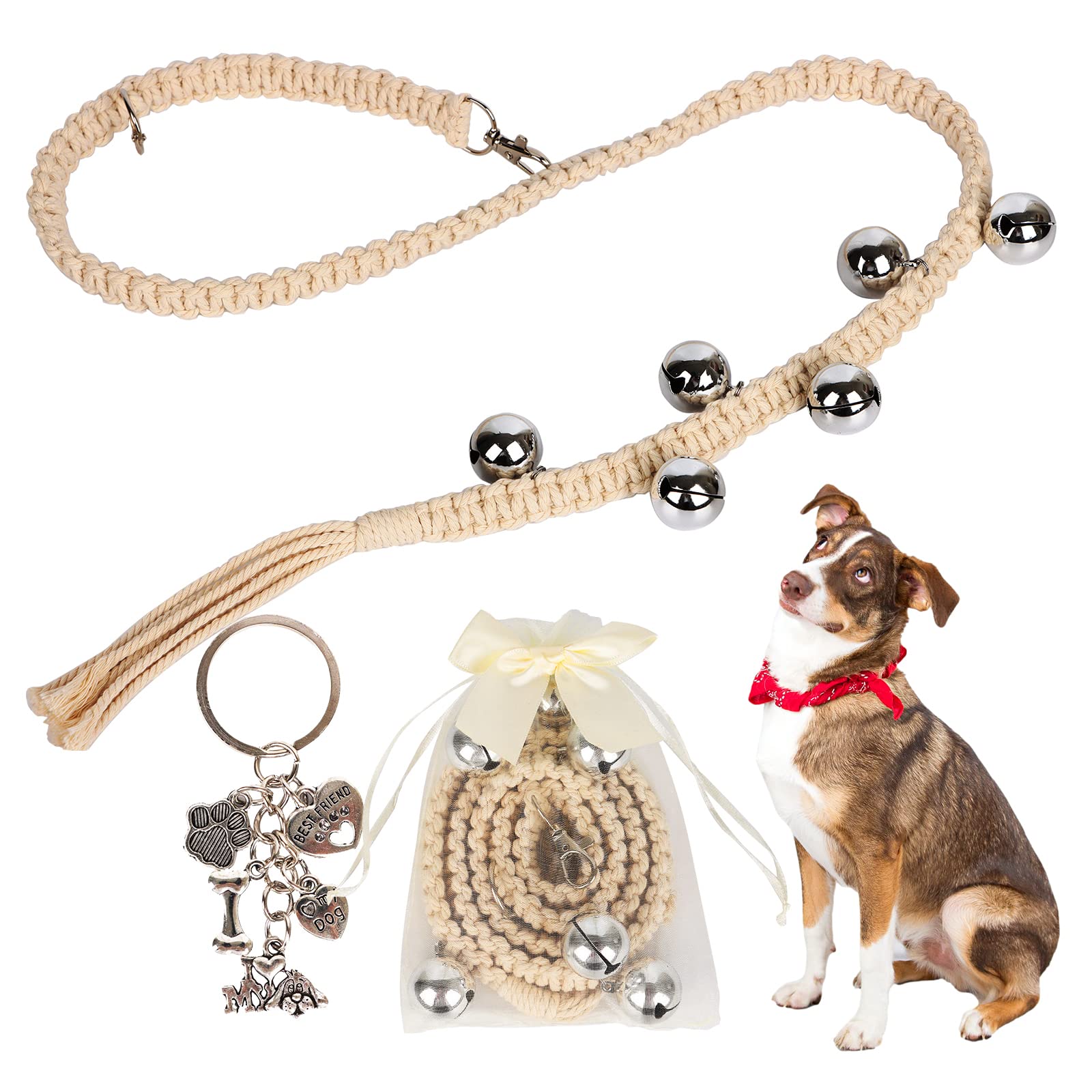 Himoswis Dog Bell for Door Potty Training,Hanging Potty Bells for Dogs