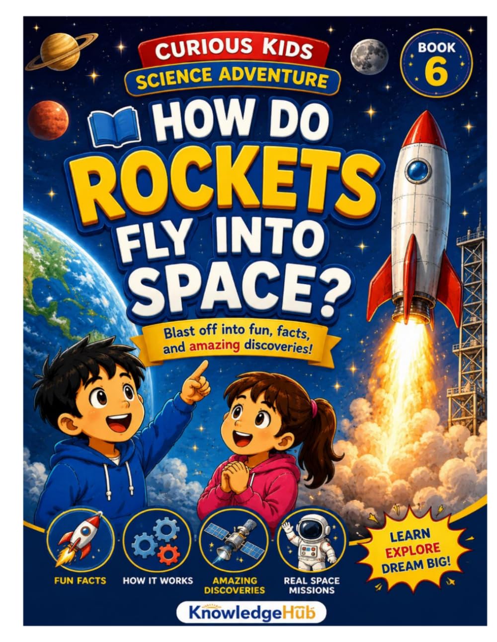 How Do Rockets Fly Into Space?: Blast Off Into the Exciting Science of Rockets, Space, and Gravity! (Curious Kids Science Adventure)
