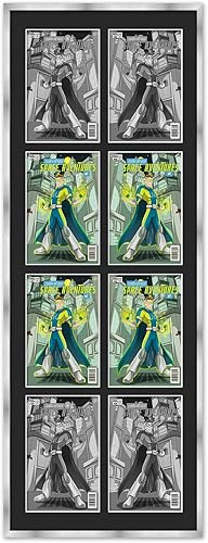 Miniatura 120 de Marco de cómic negro mate Para cómics publicados entre 1986 y el día actual (marco de madera maciza de cómic de la Edad Dorada), hecho