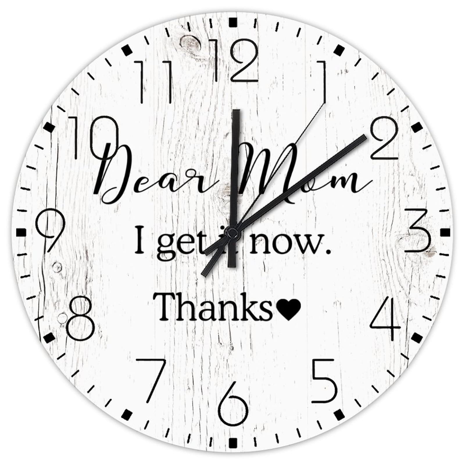 Horloge murale silencieuse sans tic-tac en bois pour un confort absolu