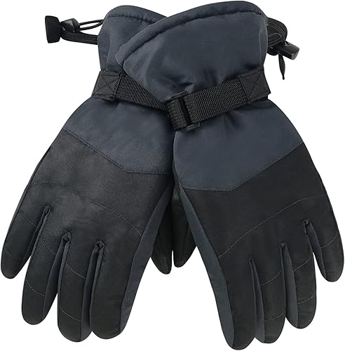 Miniatura 3 de American Trends Kids Waterproof Winter Gloves with Zip Pocket Snow Ski Gloves Boys Girls Toddler Touchscreen Snowboard Gloves