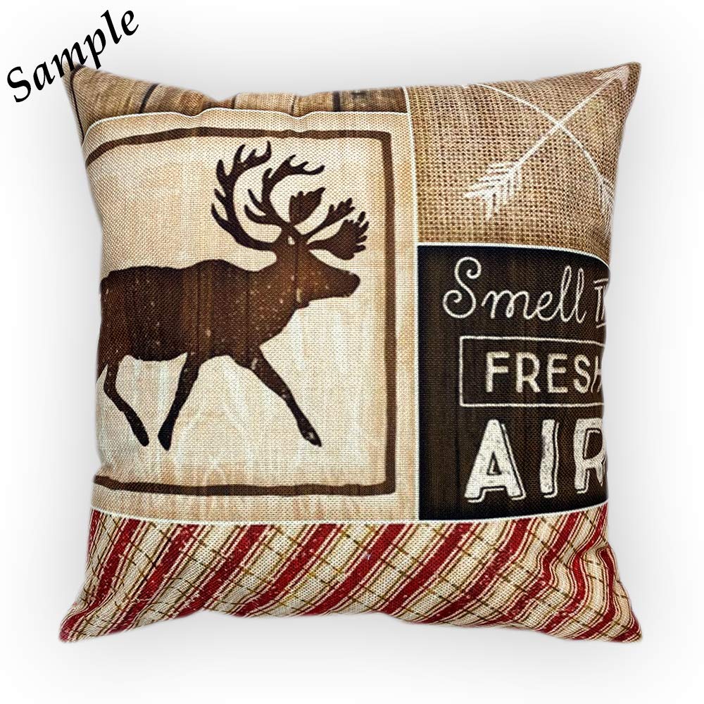 Juego de 4 fundas de almohada BAGEYOU Ikat Tribal y Boho étnico Herringbone para ideas decoración de hogar, cuadradas, 20 x 20 pulgadas, funda de almohada de lino con impresión de doble cara