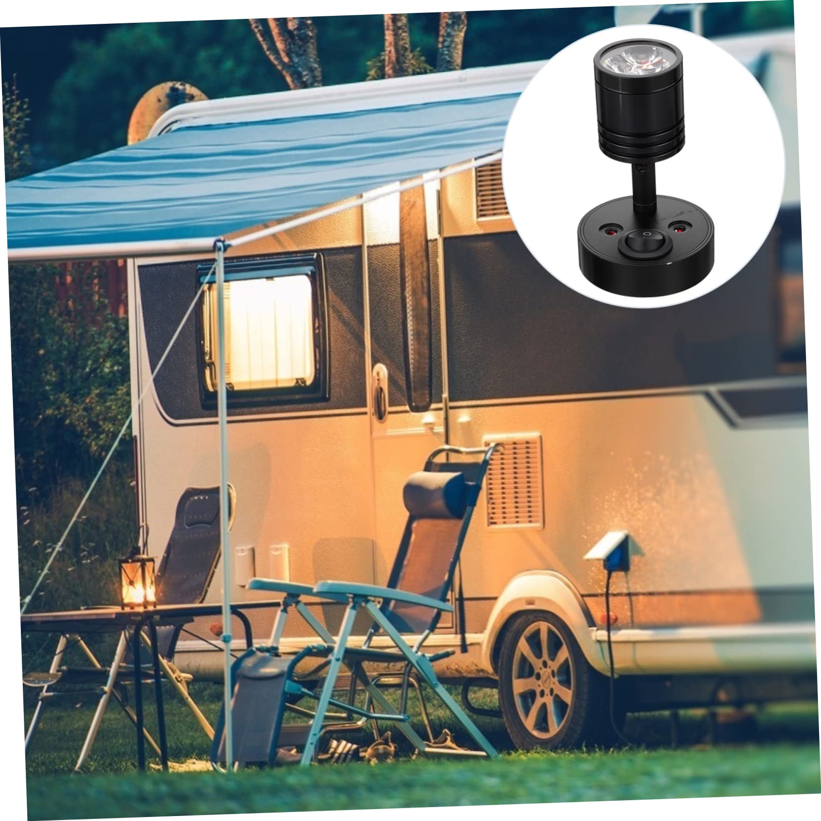 OUNONA 3w Wall Spotlights Led Reading Light for Rv Boat Swivel Spotlight Ceiling Light for Driving Reading Warm Glow Installation