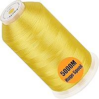 Vista 38 de New brothread - Bobina única de 5000 m de hilo de poliéster para máquina de bordar 40WT para máquinas comerciales y domésticas - Marigold