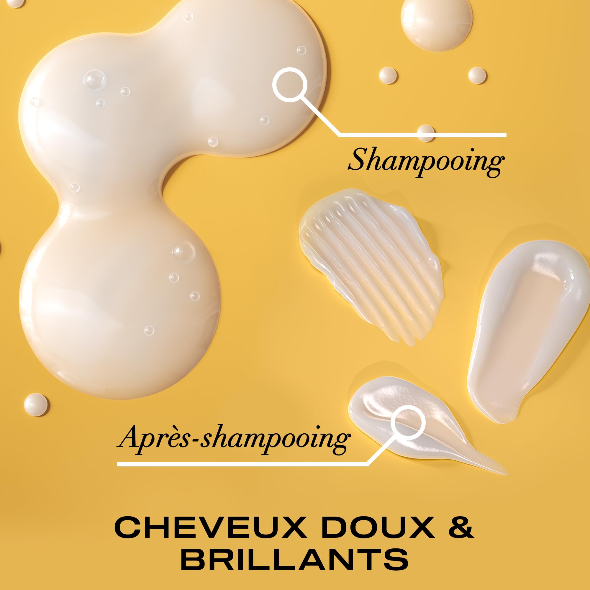 OGX - Après-Shampooing Kératine Lissage Brésilien (flacon de 385 ml) – Soin capillaire lissant à la kératine pour des cheveux brillants – Après-shampoing sans sulfate et sans parabène