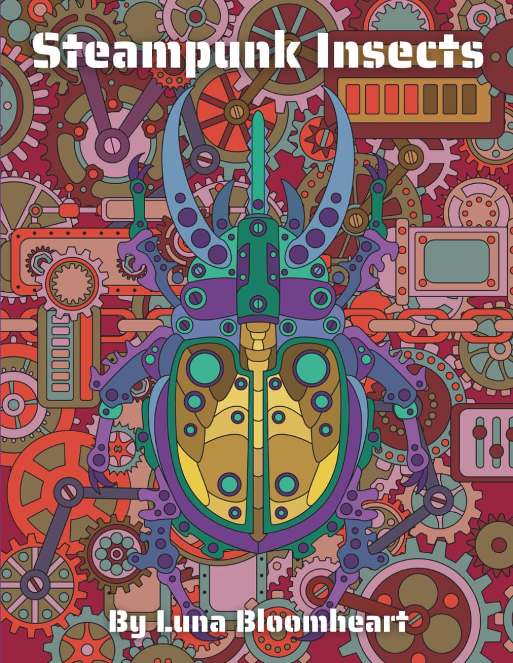 Steampunk Insects - Mechanical Bug, Unique Coloring Experience