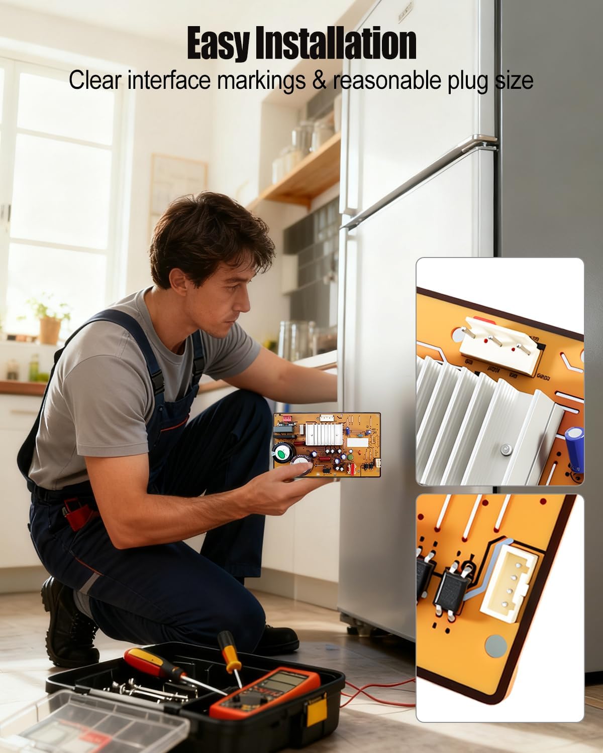 DA92-00483B Refrigerator Electronic Control Board Fit for Samsung Double-Door Multi-Door Refrigerators Inverter Replace 3969953 PS960407