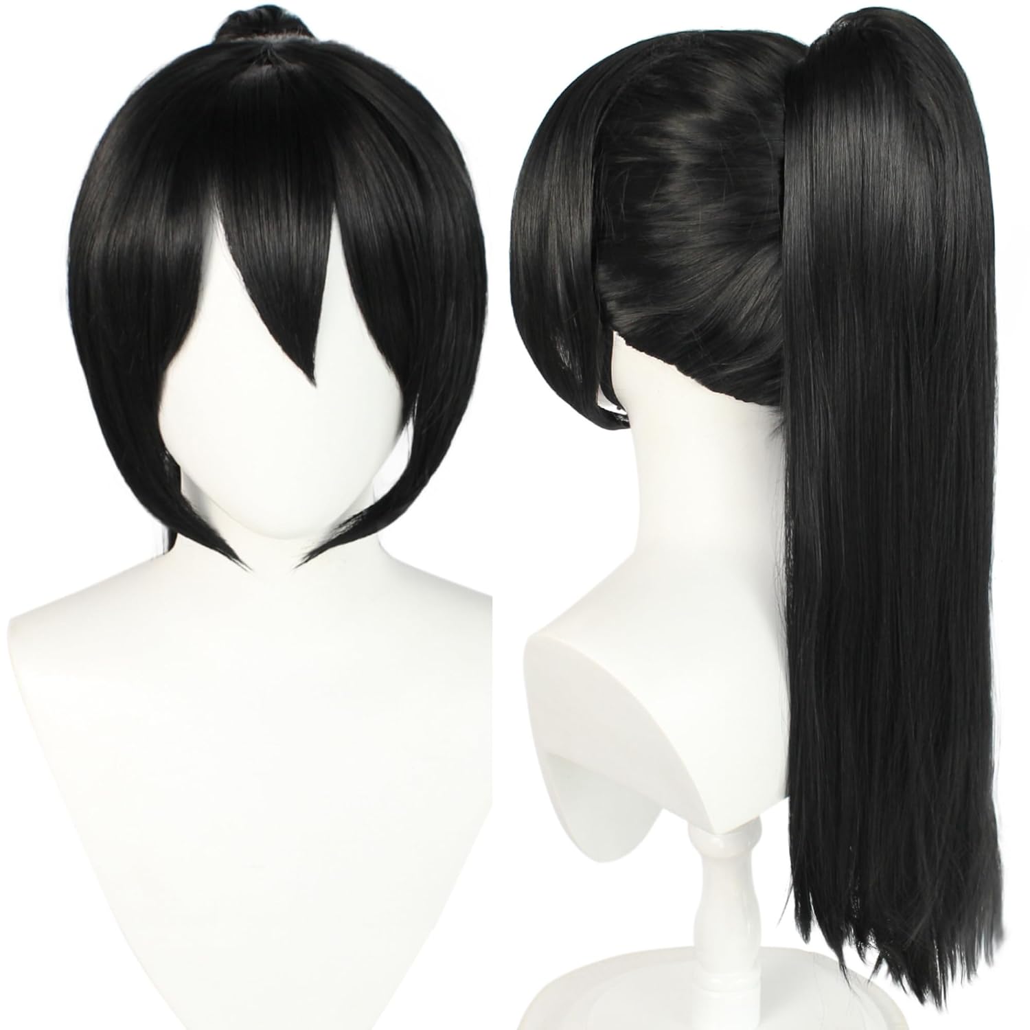 IMEYLE Long Black Wig with Bangs Synthetic Anime Malaysia Ubuy
