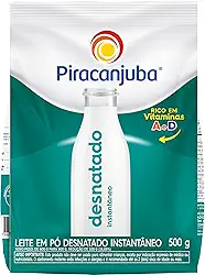 Leite em Pó Desnatado Instantâneo Piracanjuba Pouch 500g