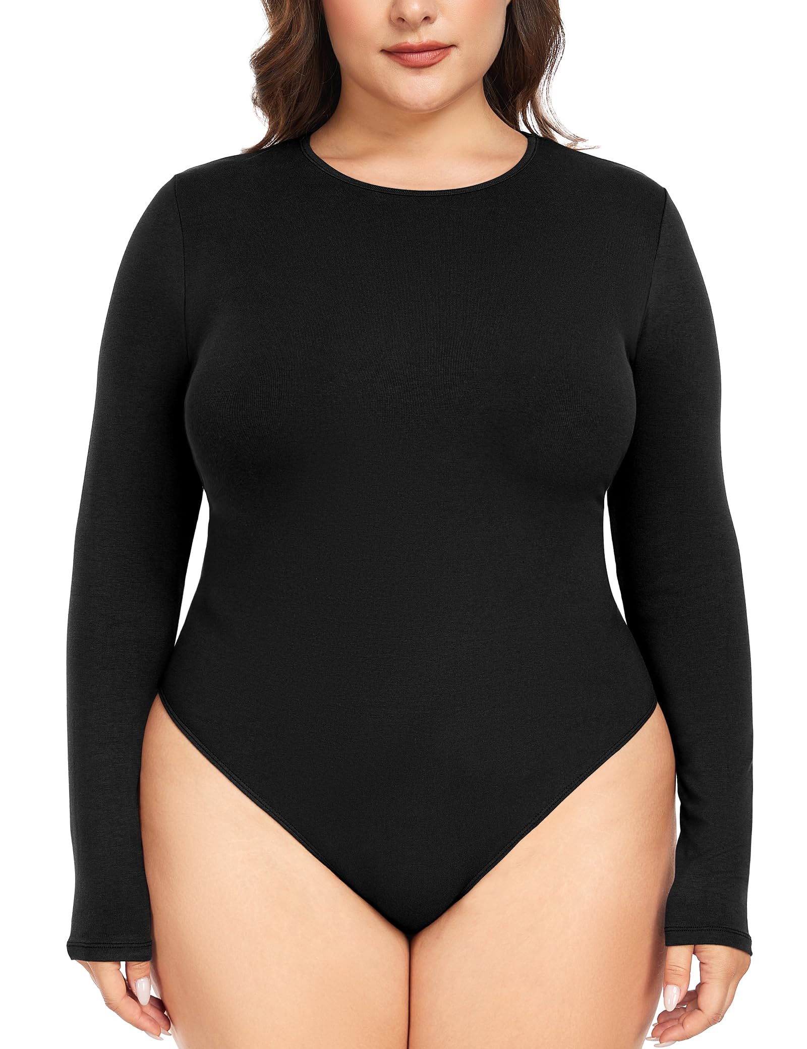 FOREYOND Plus Size Bodysuit
