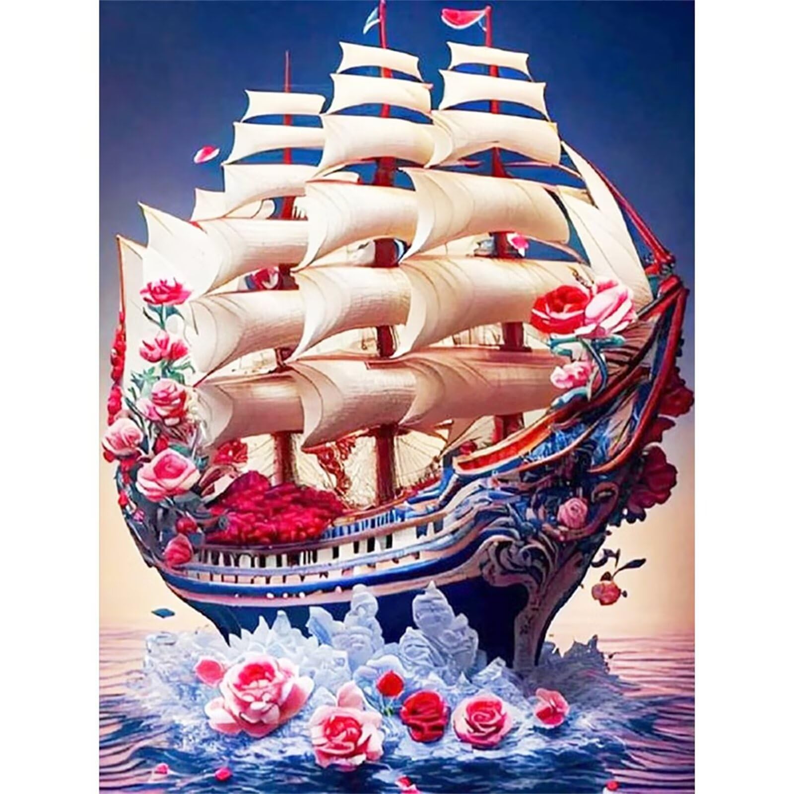 Puzzle 700 sztuk, łamigłówka różowa żaglówka dla dorosłych dzieci, puzzle dla dorosłych, zabawki prezent rozrywka puzzle, gra logiczna