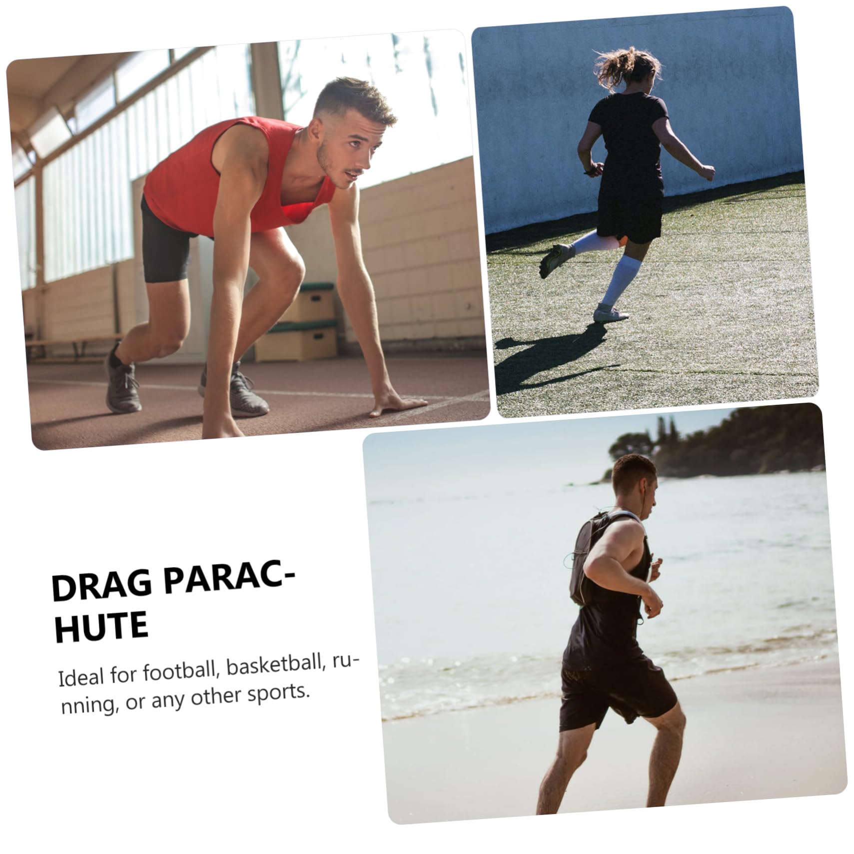 balacoo Running Parachute Training Aid Drag Parachute for Sprint Training Improve Strength Speed