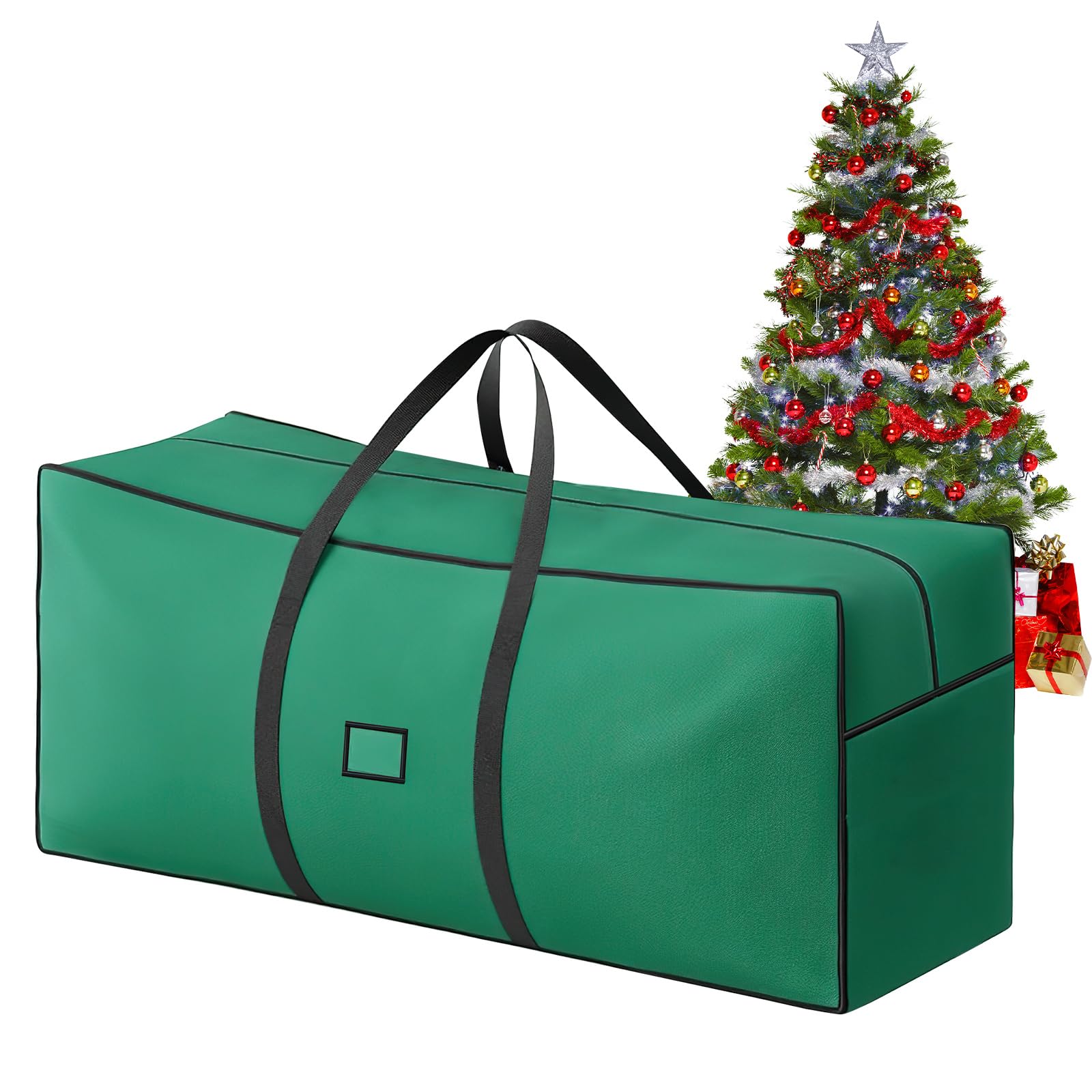 Rolling Tree Borsa Porta Albero Di Natale Artificiale Con Ruote E Manici - Capacità Fino A 2,3 M Di Altezza - Verde Con Tasche Esterne - 4