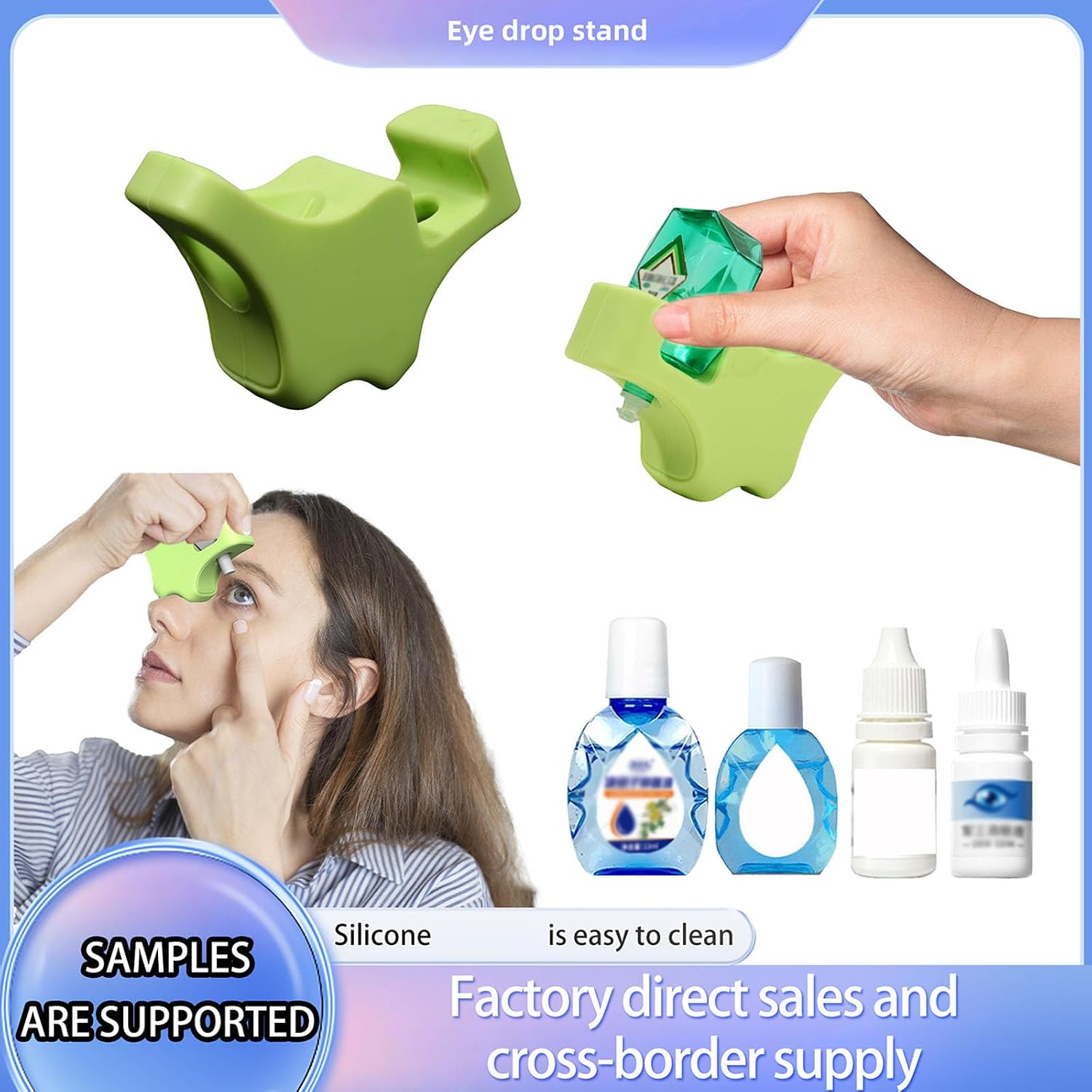 Ergonomic Eye Dropper Guide Dropper Helper Accurate Eyedrop Tool Applicator Eyedrop Care Accessories Assistant