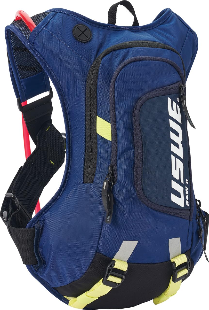 USWE Raw Hydration Pack - con vescica d'acqua, fascia alta, zaino senza rimbalzo per motociclette enduro e fuoristrada
