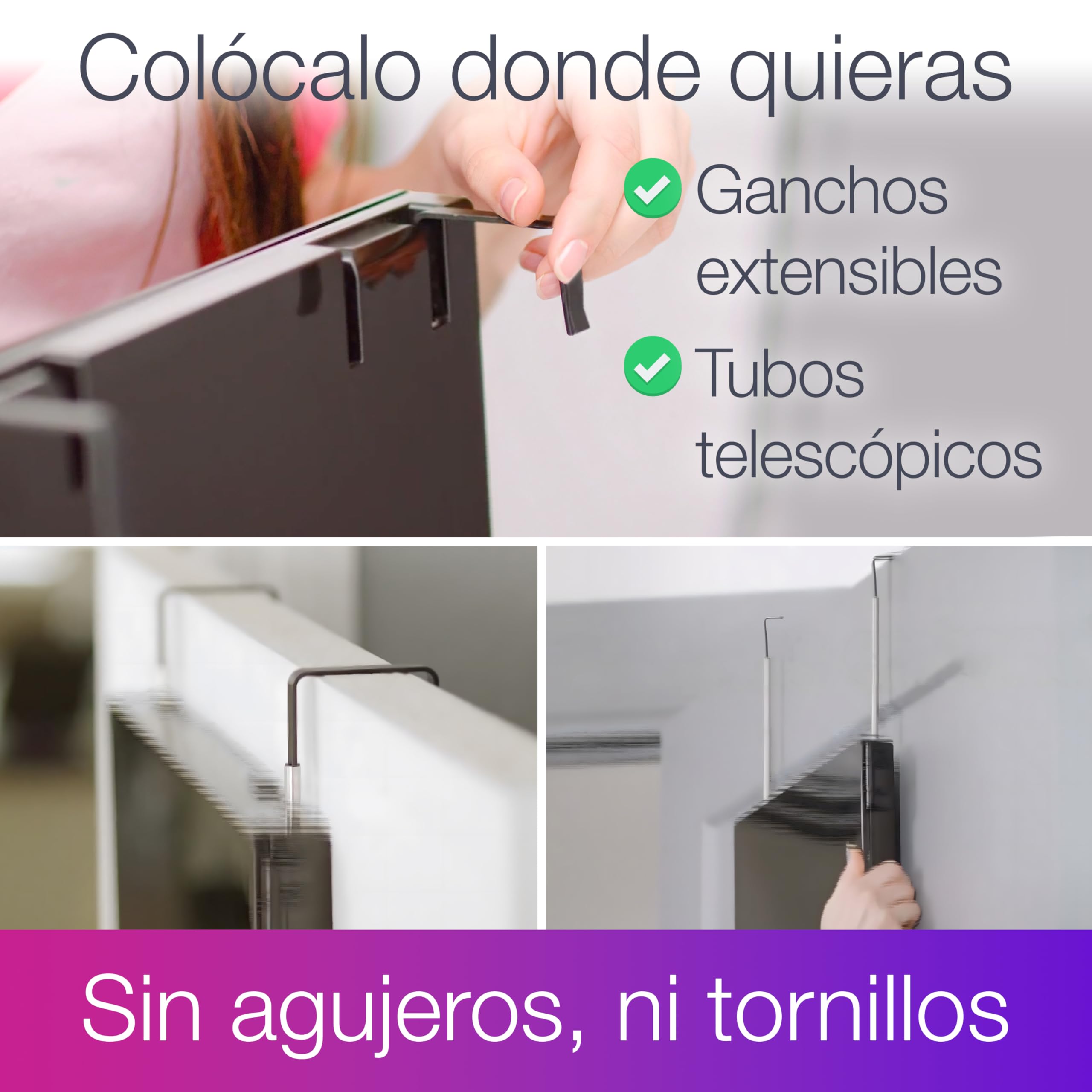 ESPEJO 360 Triple Plegable. Vista frontal, lateral, trasera. Ideal para cortarse el pelo solo, maquillar, afeitar. Portátil, sin instalación. Ganchos telescópicos. Uso personal o profesional (1)
