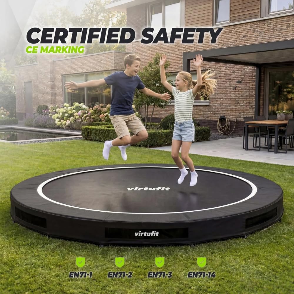 VirtuFit Trampolino Inground, 305 cm, senza rete di sicurezza