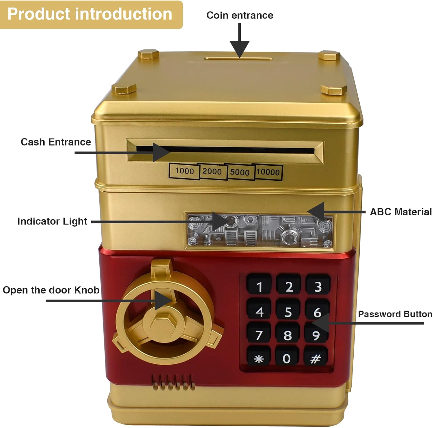 Piggy Bank Kids Atm Electronic Password