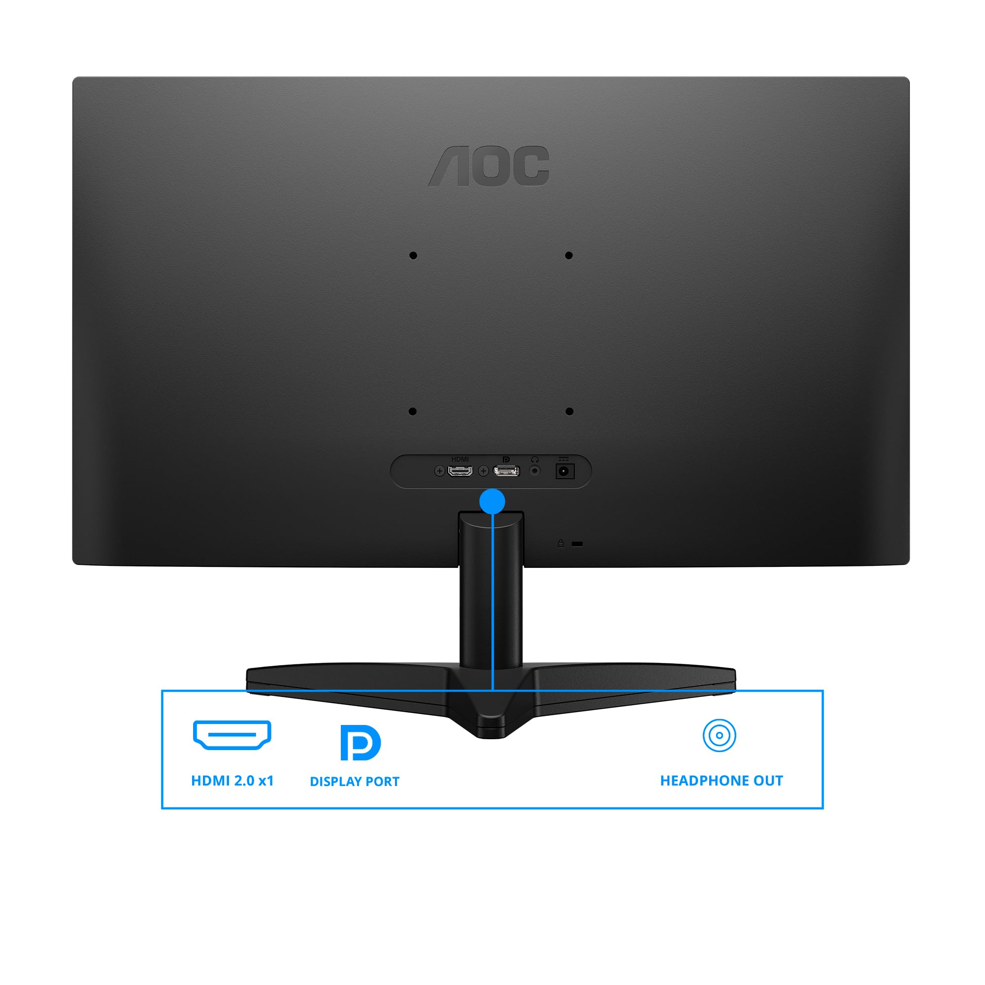 Moniteur AOC Q24B36X 23,8 Pouces WQHD 144 Hz, Dalle IPS, MPRT 0,5 ms, Adaptive Sync, HDR10, (2560 x 1440 HDMI 1 x 2.0 DP 1.4) Noir