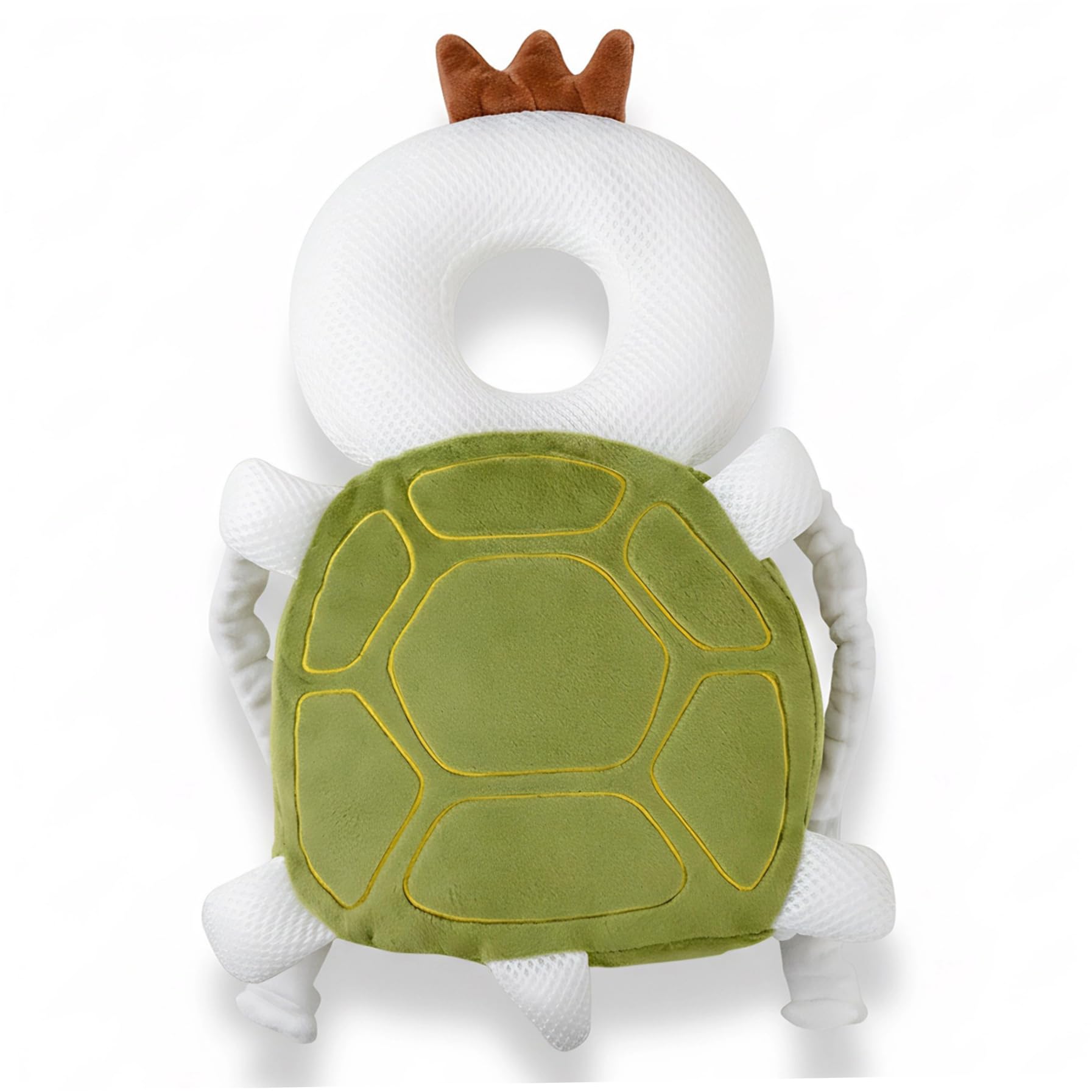 Sac à dos pour bébé - Tortue douce - Protection de tête avec sangle réglable pour marcher et ramper en toute sécurité
