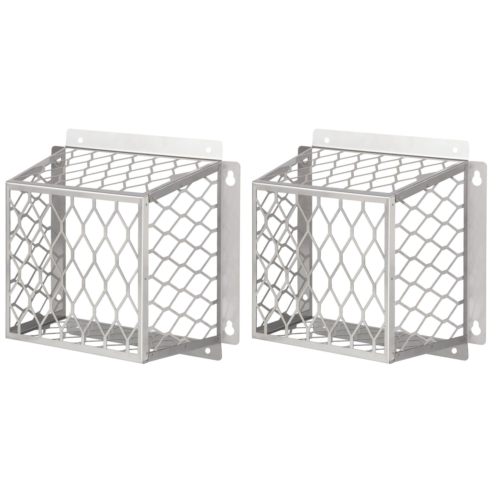 Aundhegrtt 2X Dryer Exhaust Guard Vent Cover,Dryer Vent Bird Guard for 3 to 4 Inch Fan Cover, Stainless Steel Ventilation Bird Cage