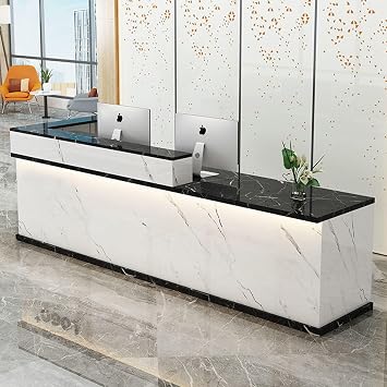 Cashier Company Front Desk Cashier Desk Reception Counter Simple Modern Simple Corner Cashier bar Table Company Reception Desk Clothing Store Convenience Store Store Counter 12060100cm B-1
