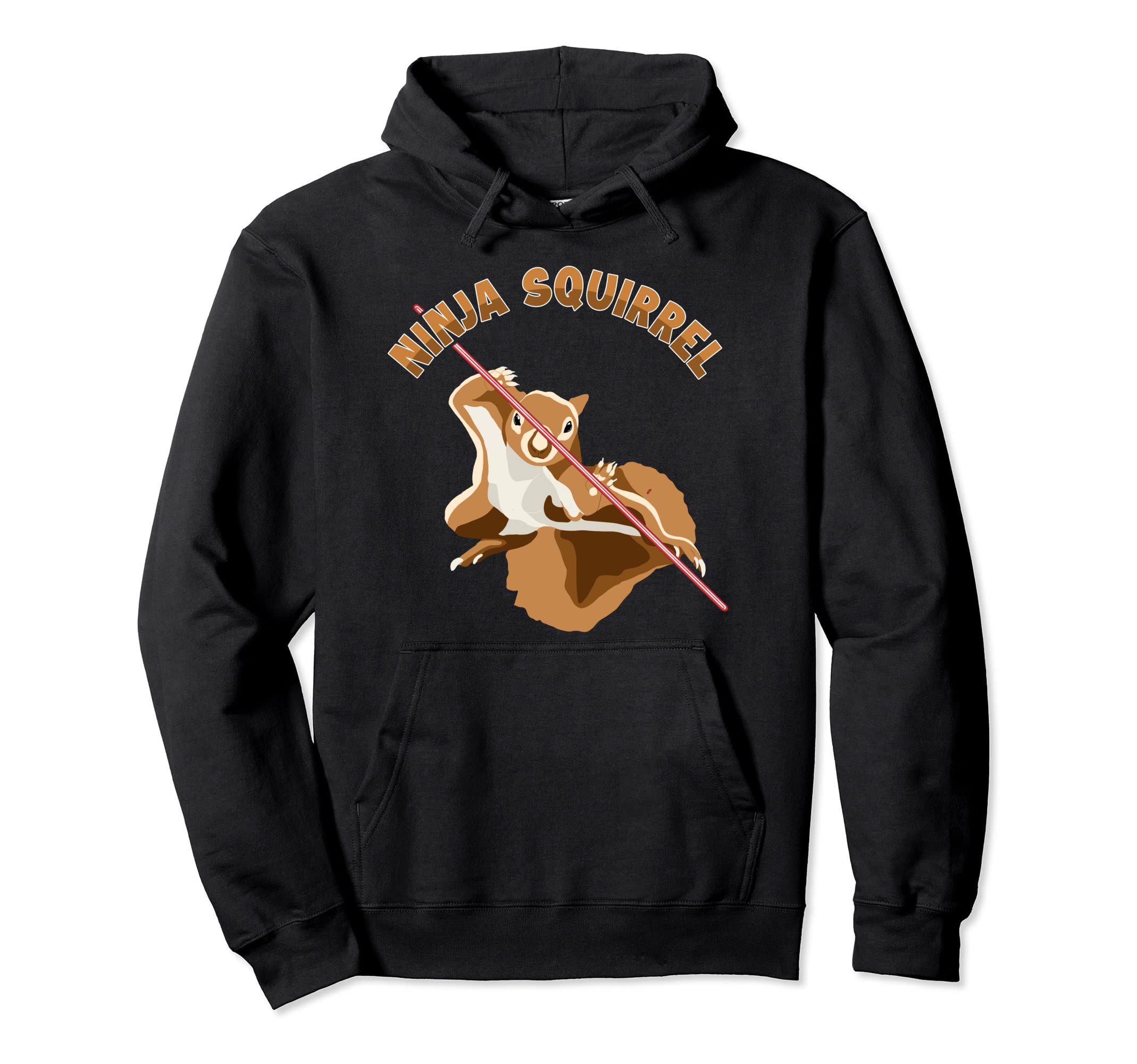 Ninja Squirrel Eastern Gray Japanese Fox Squirrel Pullover Hoodie